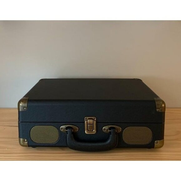 New Record Player 3-Speed Bluetooth Suitcase Portable Belt-Driven Record Player - Picture 4 of 4
